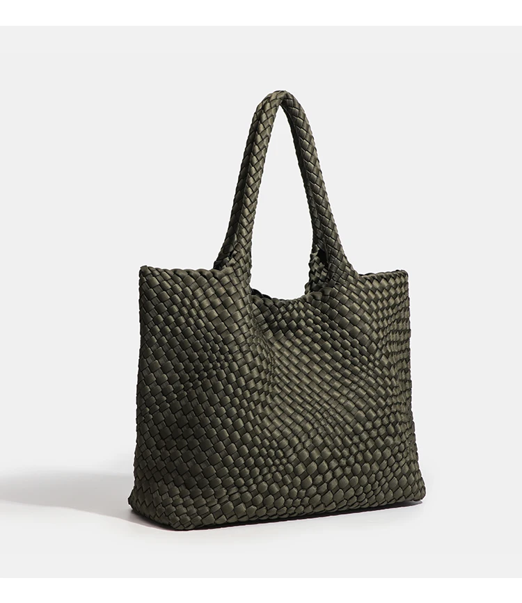 Hochwertige Handgewebte Nylon-Schultertasche mit Großer Kapazität für Damen, Hochwertiges Design, Luxuriöse Verarbeitung, Modische Damenhandtasche – Detail 19