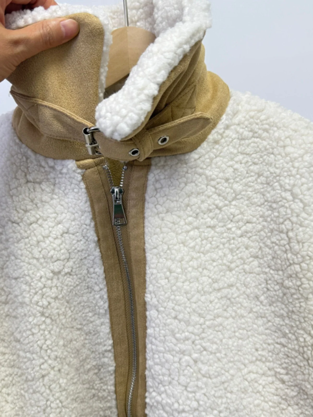 Z Series Wood Giant 599 Thiened Warmth Leather Fur eepskin Velvet Motorcycle Sle Jaet Outerwear Women's Faion