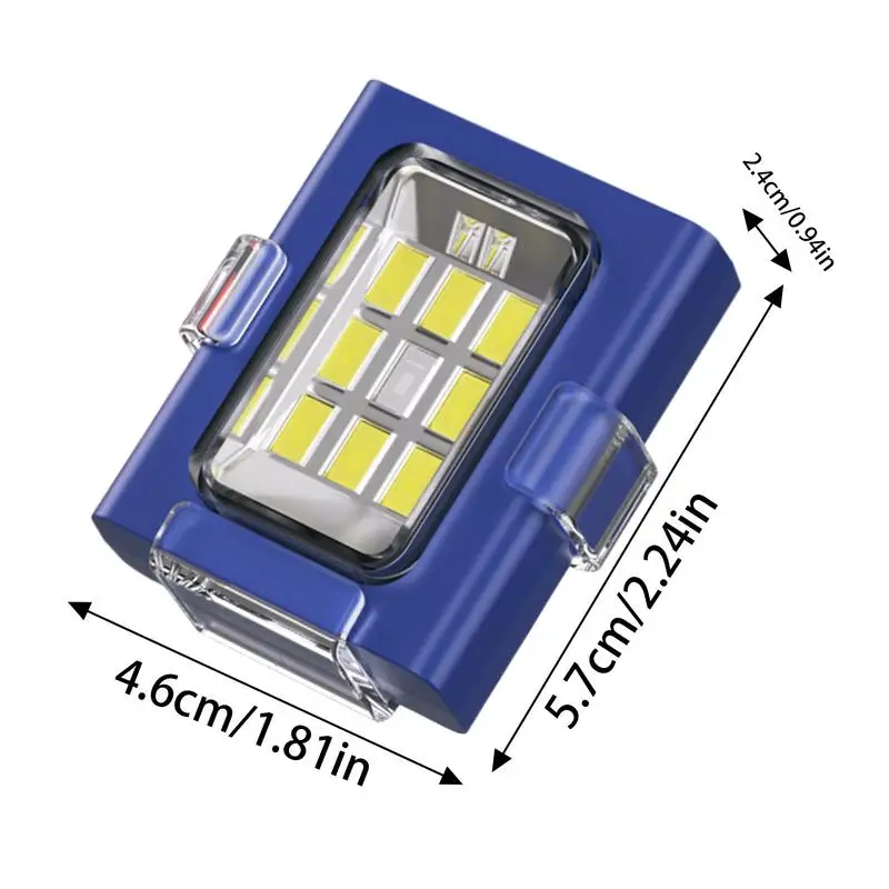 Hoedclip Koplamp Buitenhoed Clip Koplamp Ingebouwde 300mAh batterij USB Helder licht voor vissen Kamperen Wandelen Reizen