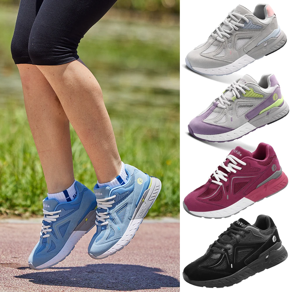 Damskie buty do biegania szosowego Fittington, szerokie 2E, sneakersy outdoorowe, damskie buty treningowe do joggingu, lekkie, na opuchnięte stopy.