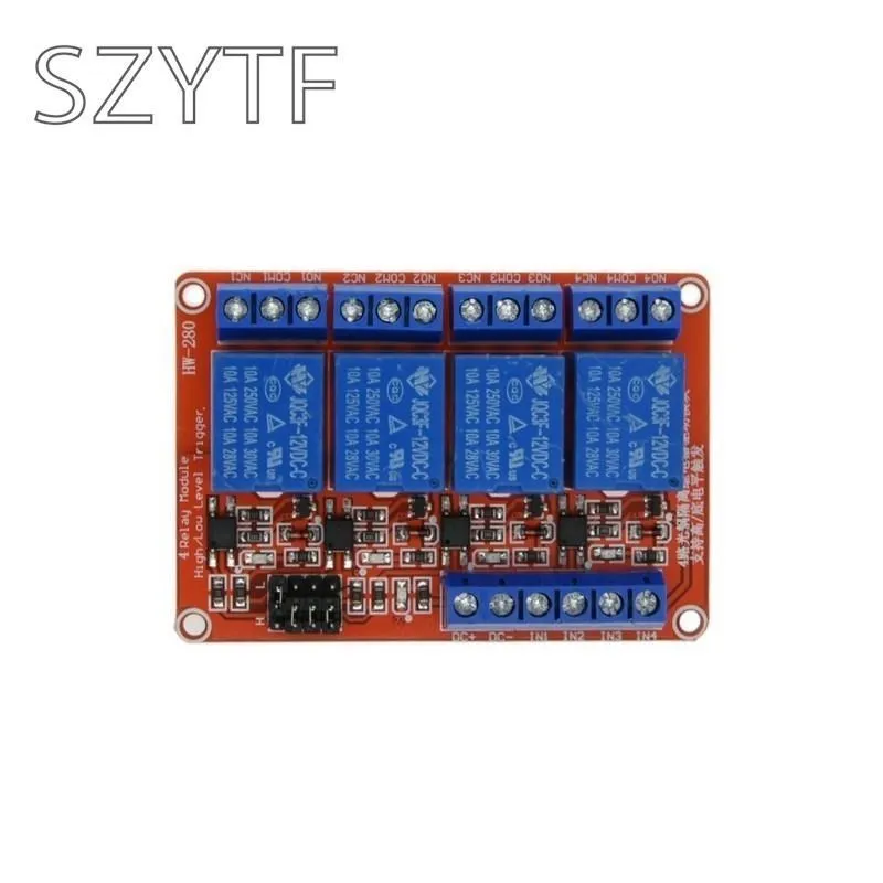 1 2 4 8 Channel 5V 12V 24V Relay Module Board Shield with Optocoupler Support High Low Level Trigger for Arduino