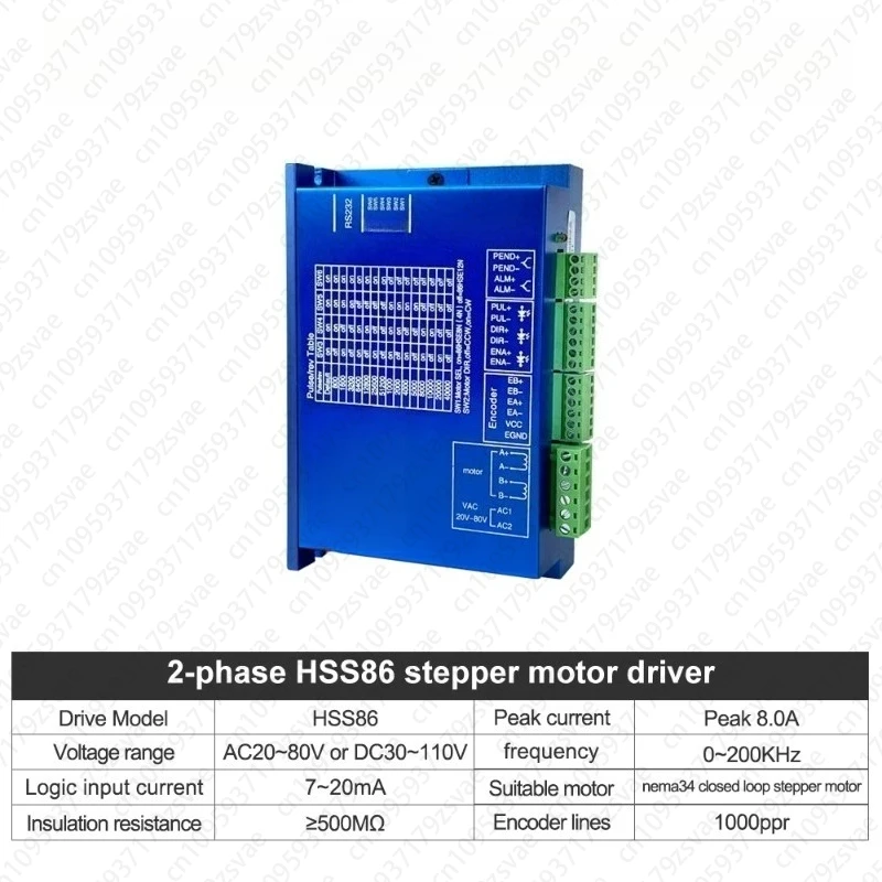 34 Closed-loop Stepper Motor Driver HSS86 2-phase Hybrid Stepper Motor Driver