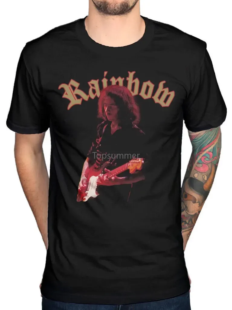 Official Rainbow Monsters Tour T-Shirt Down Earth Rising Long Live Rock N Roll