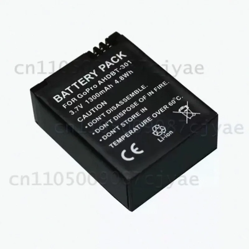 Power Supply Battery  AHDBT-301 AHDBT-302 Battery for GoPro Hero3 Action Camera Accessories