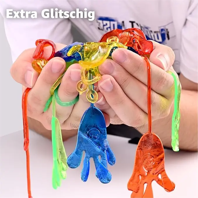 5-50Pcs Kids Funny  Sticky Hands toy Palm Elastic Sticky Squishy Slap Palm Toy kids Novelty Gift Party Favors supplies image 6