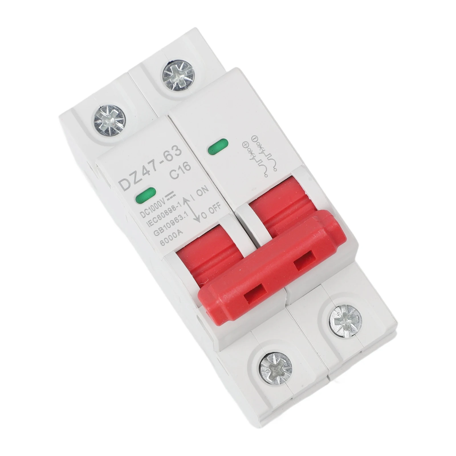 DC Circuit Breaker 500V 2 Pole Double MCB Solar PV 10 16 20 32 40 63 Amp Circuit Breaker For Terminal Power Distribution