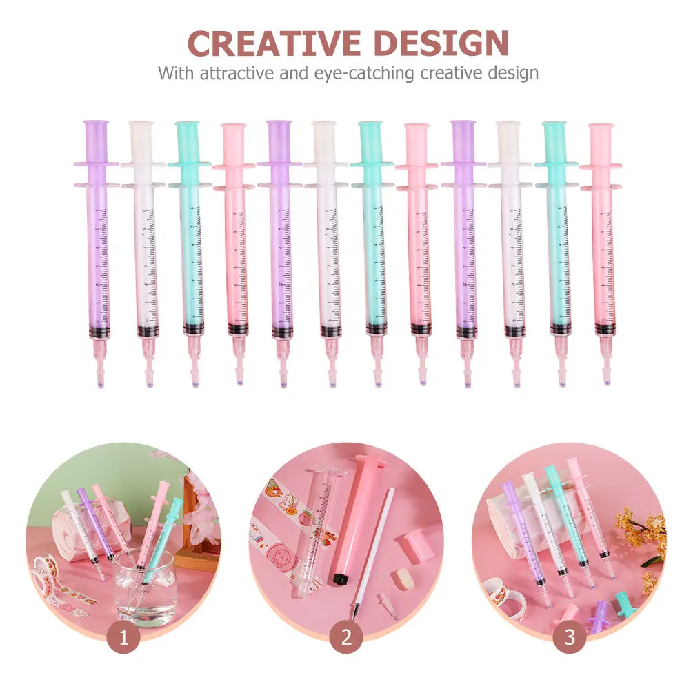 

12Pcs Novelty Gel Pens Portable Multi-Function Writing Pens Cool Gifts for Nurses Students Scrapbook Drawing Supplies