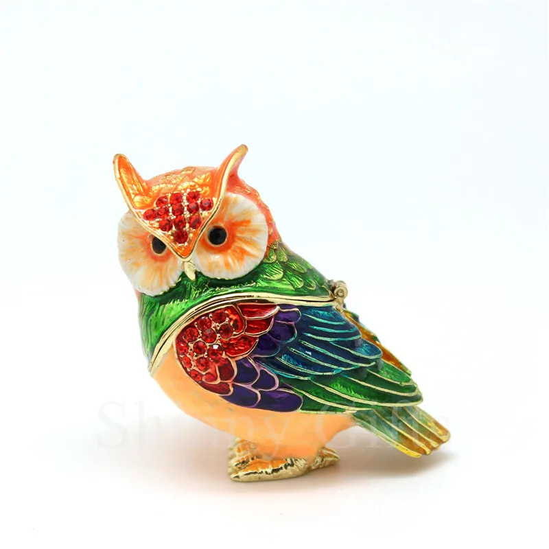 

Export Trend Small Crafts Cute Owl Jewelry Box Decorative Small Gift Creative Home Small Decorative Box