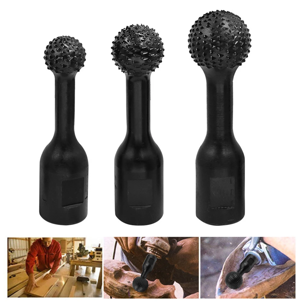 Power Tools Grinding Head 20-30mm 3pcs Wood Carving Black Drilling Bits Engraving For Angle Grinder HCS Polishing