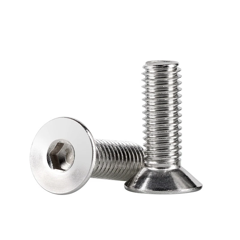 20/30/50Pcs DIN7991 316 Stainless Steel Countersunk Hex Screw & Nut Set, M2 M3 Flat Head Industrial Hardware
