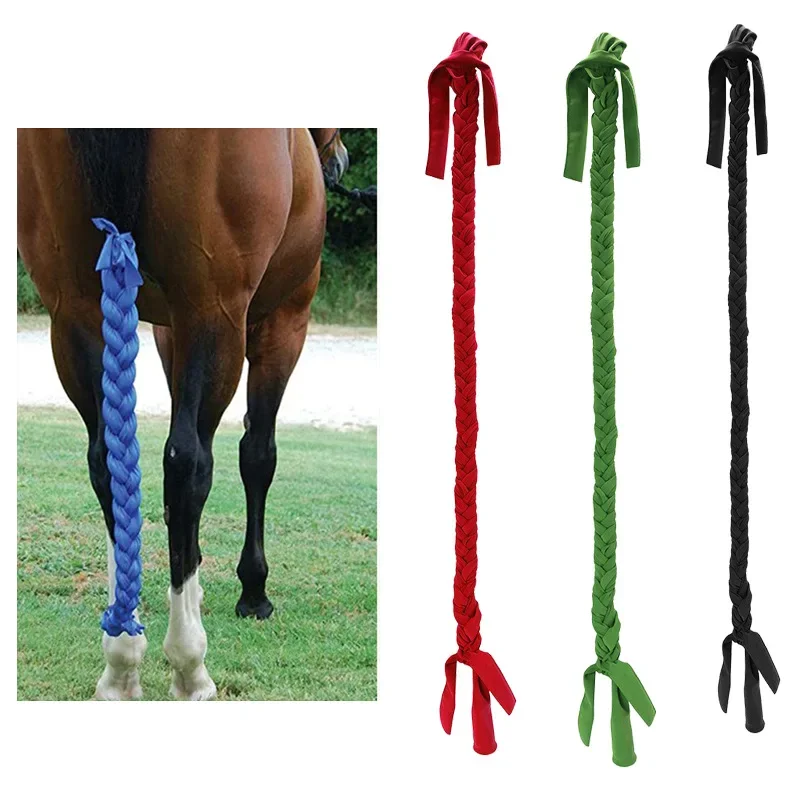 Horsetail Bag Anti-bite Braided Tail Cover Protector Anti-flies Keep Warm Horse Tail Bag Braided Rope Horse Grooming Supplies