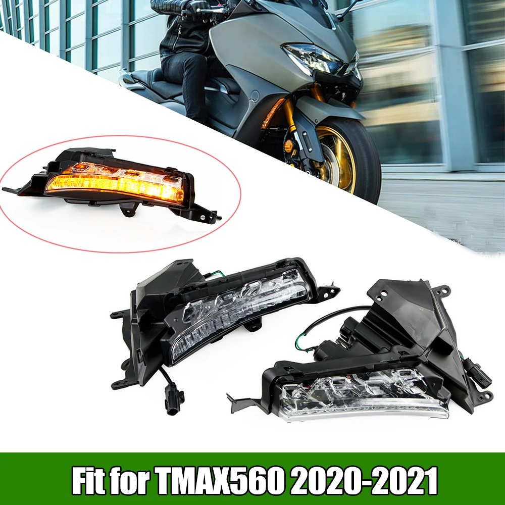 Fit for 2020 - 2021 TMAX560 Front Turn Signal Motorcycle LED Indicator Lamp YAMAHA T-MAX560 TMAX 560 Tech Max XP560