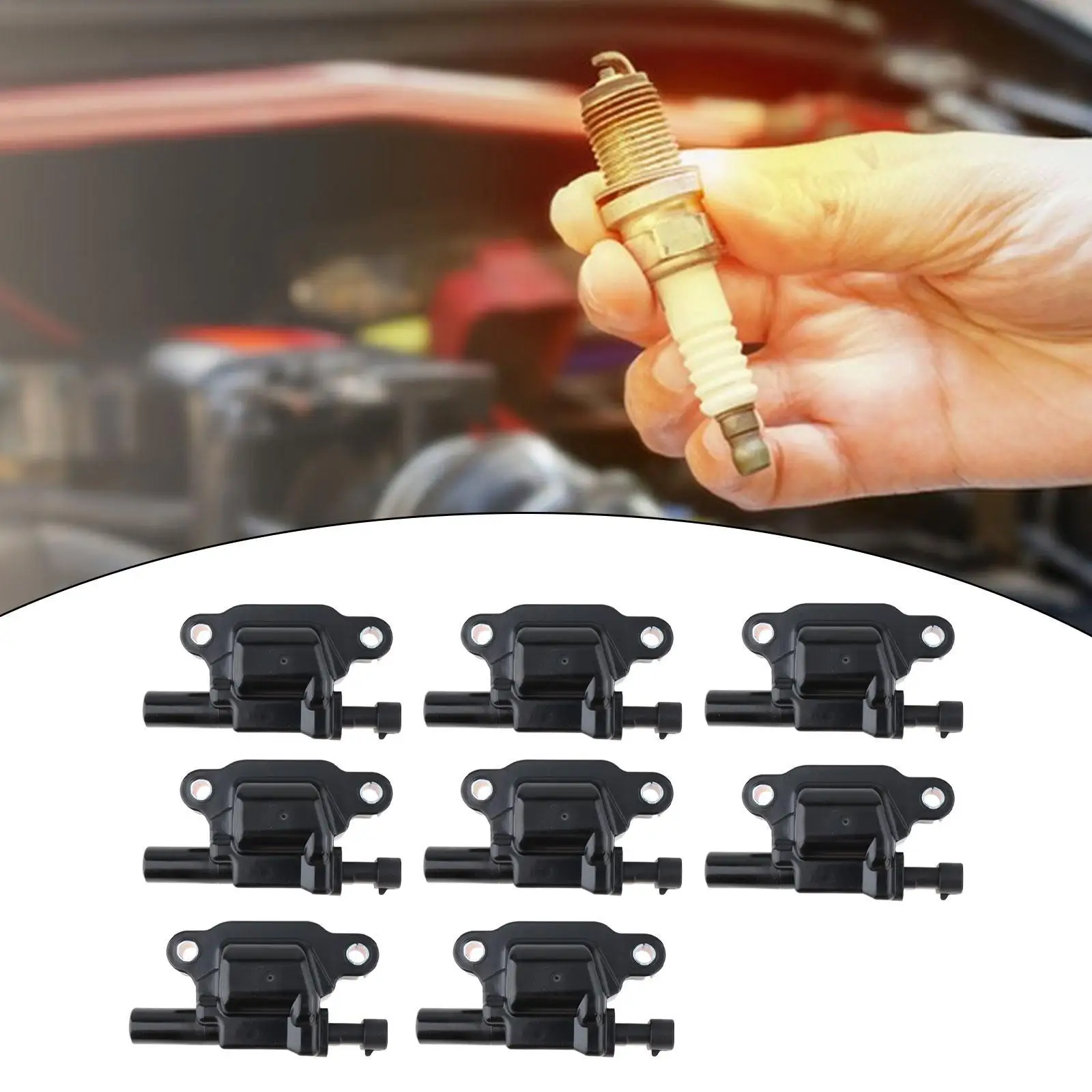 

8Pcs Ignition Coils Automotive Accessories Repair Car Ignition Parts Vehicles 12619161 12570616 for Chevrolet Colorado 2009