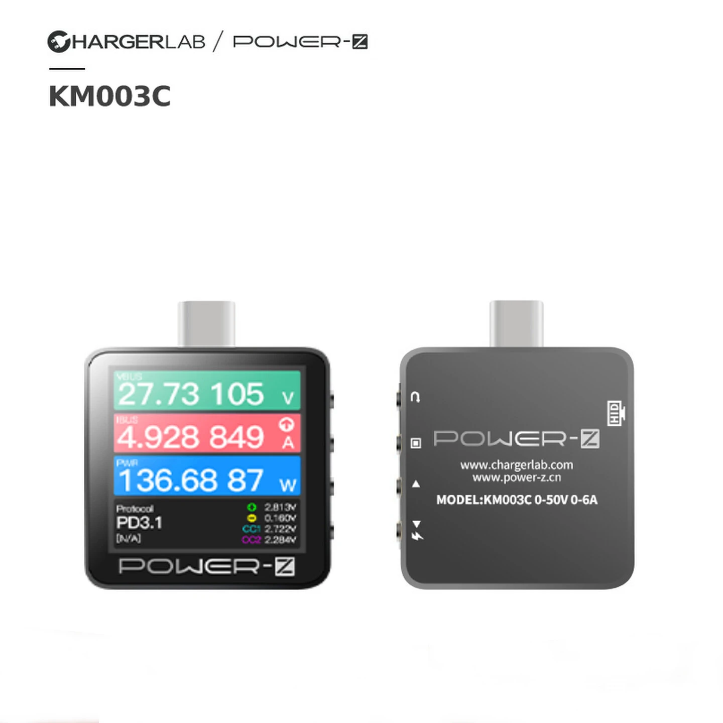 

ChargerLAB POWER-Z 240W PD3.2 Fusion Fast Charging Protocol Tester KM003C Power Meter