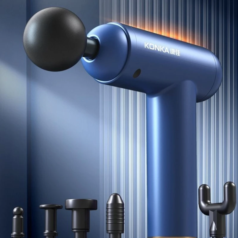 

Тихий массажный пистолет Konka, расслабляющее мышцы глубоких тканей для домашнего тренажерного зала, фитнеса, электрический массажер, унисекс, инструмент для облегчения боли в спине, шее и шее