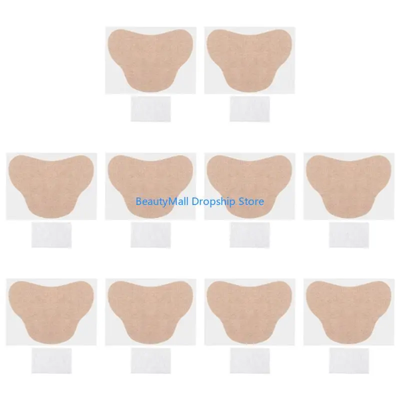 40JD 10Pieces Skin Color Underarm Sweat Absorber Pads With Stretchy Fabric For Comfortable And Secure