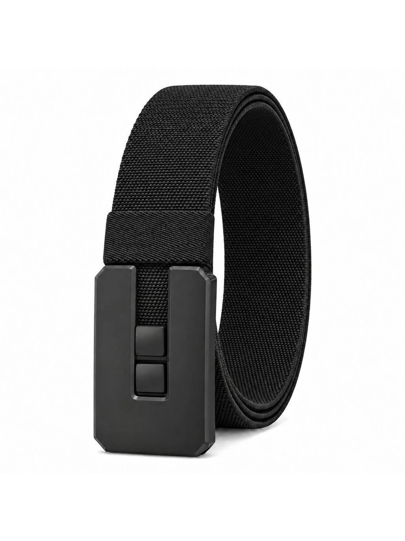Men's Golf Belt, Sports Belt, Woven Elastic Belt with High-Quality Alloy Buckle, Woven Design Without Holes, Adjustable Size, Comfortable and Breathable, a Versatile Accessory That Pairs with Jeans and Casual Pants, Su