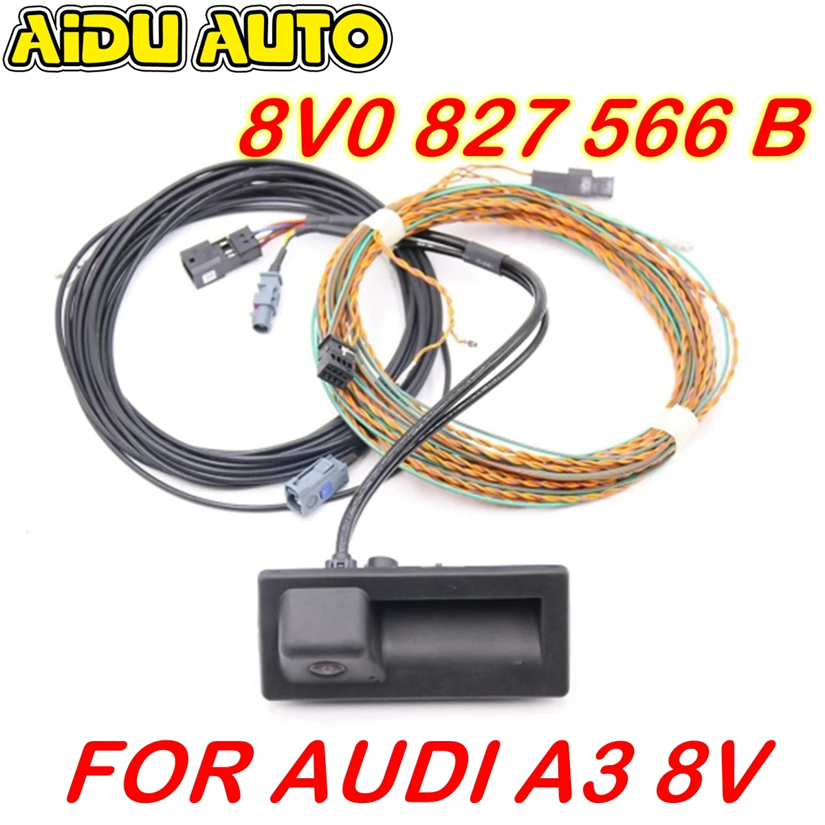 FOR Audi A3 8V MIB 2 MIB 1 UNIT 8V0 827 566 B 5Q0980556B Rear View Camera Trunk Handle with High Guidance HighLine