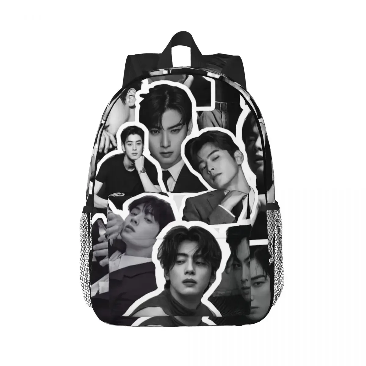 

Cha EunWoo Kpop Astro Backpack Hot Sale Daypack Large Capacity Boys Girls BookBag Shoulder Bags for Men Women Kids School Bag