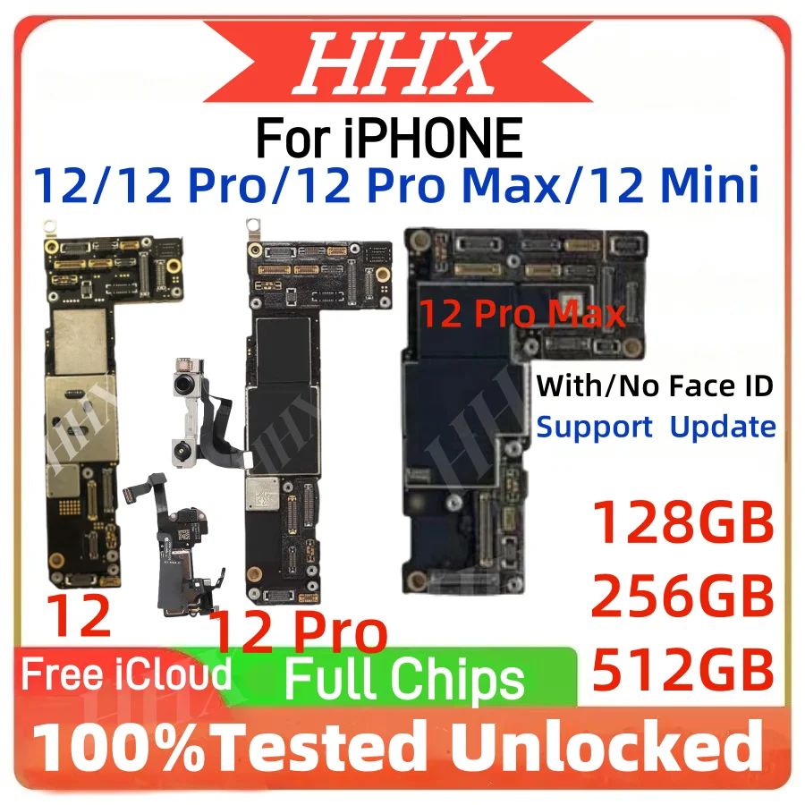 مراجعة تفصيلية لـ Unlocked For iPhone 12/12 Pro Motherboard مع دعم Face ID