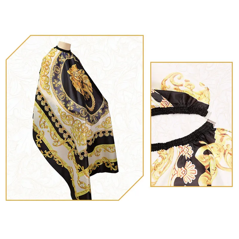 Professional Hairdressing Lion Pattern Gown