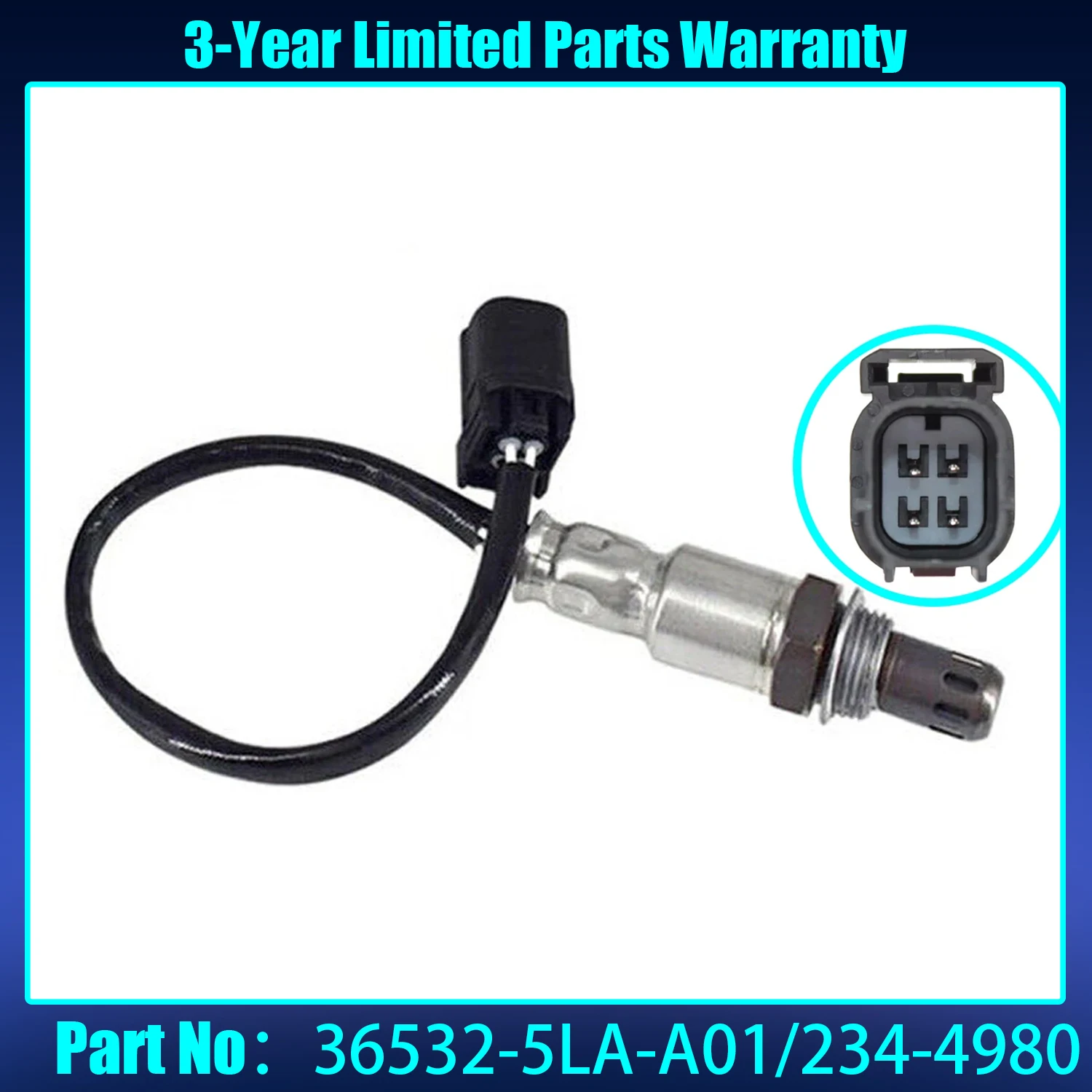 234-4980 O2 oxígeno 02 Sensor aguas abajo Compatible con Acura 2013-2020 para Honda 2013-2019 Reemplazar 234-4442 36532REZA01