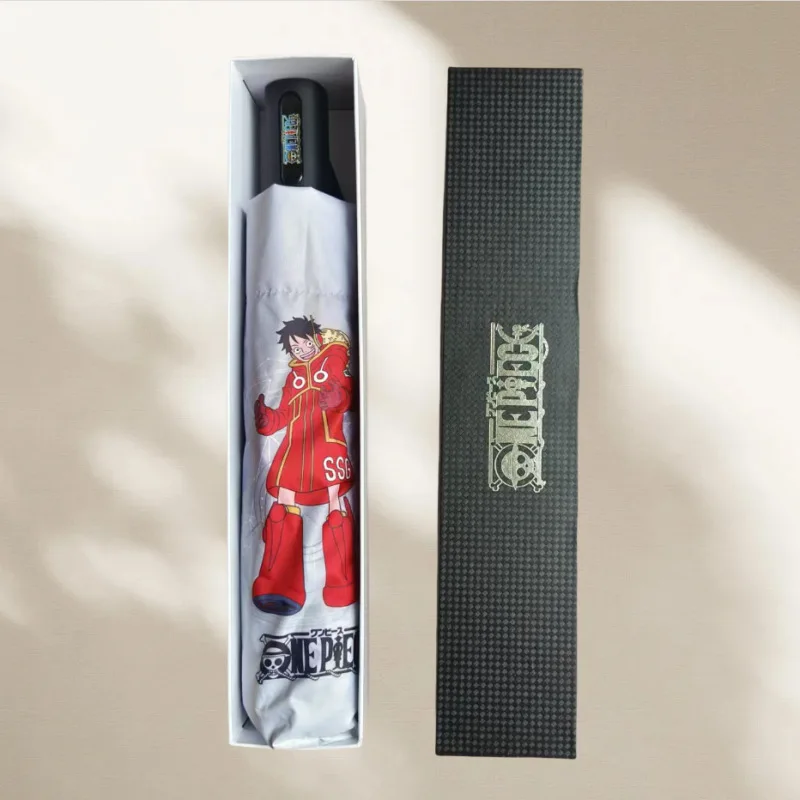 ร่มกันลมอัตโนมัติ 10 ก้าน ลายการ์ตูนอนิเมะวันพีซ หัวไข่ กันแดด ป้องกันรังสียูวี ร่มพับได้ อุปกรณ์กันฝน