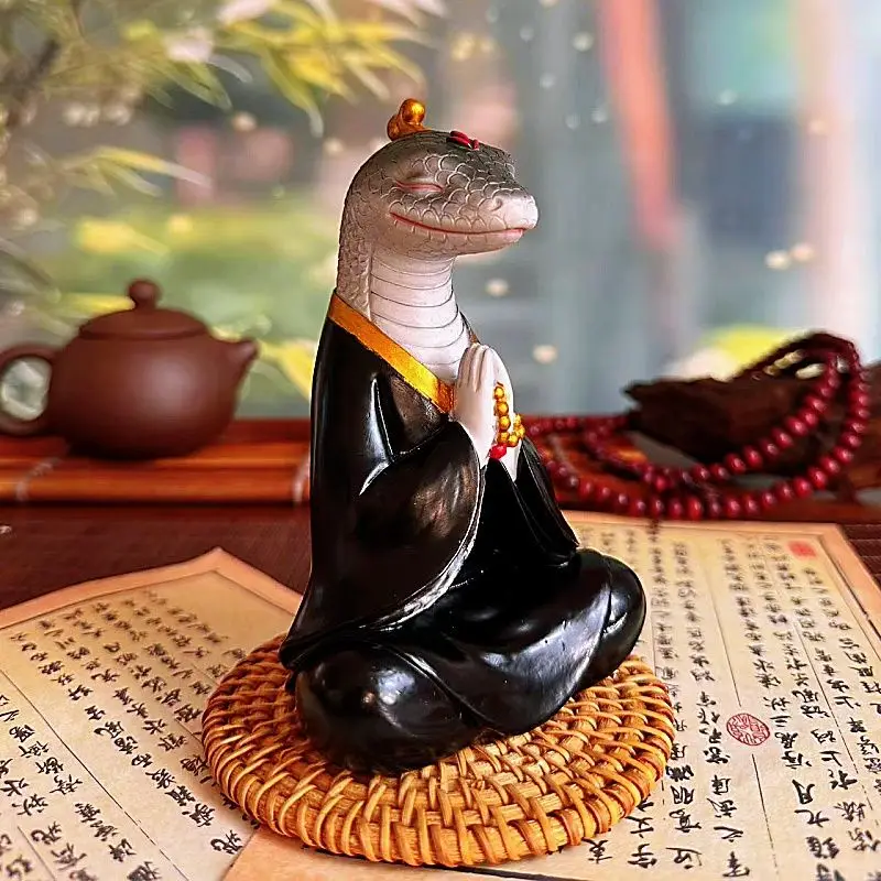 Python real body ornament, idol, five immortals in Northeast China ornament, blessing and wealth ornament, gift-giving