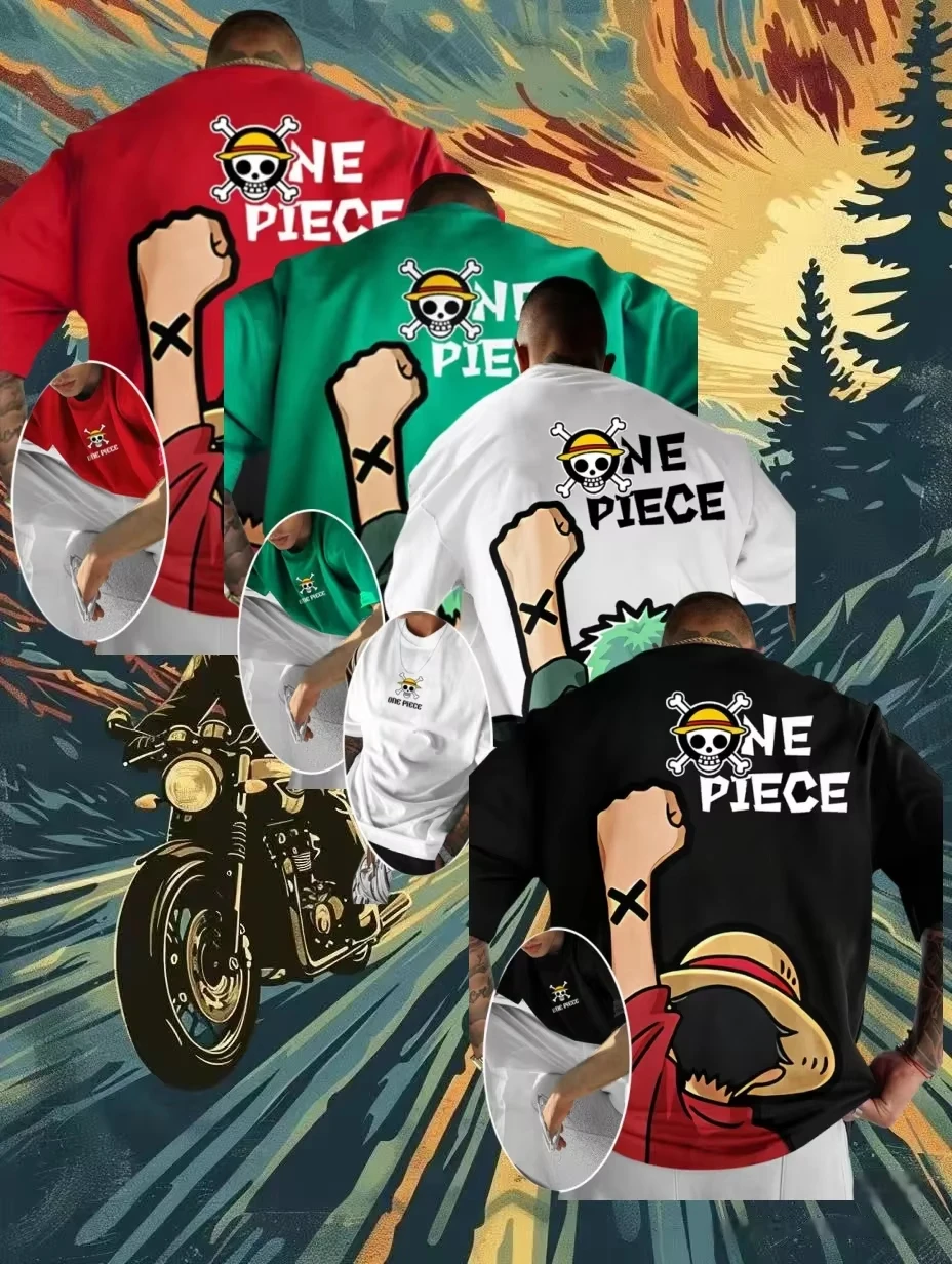 

Луффи Саурон ONE PIECE анимационные мужские и женские футболки с индивидуальным принтом из плотного хлопка с героями мультфильмов