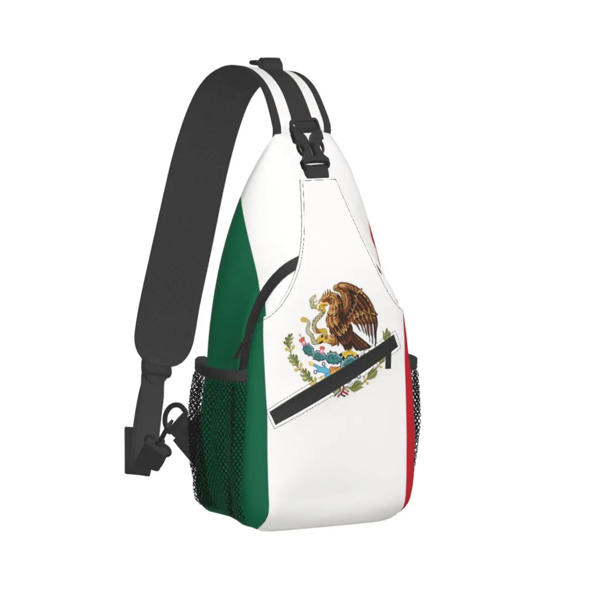 

Mexico Flag Crossbody Chest Bags Pockets Travel Pack Messenger Sports Teens Shoulder Bag Unisex