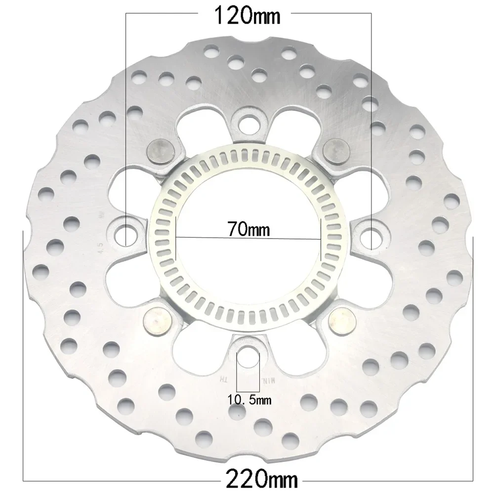 لكاواساكي نينجا 650 EX 650 J Z650 ER650 ABS موديل 2017-2022 Versys 650 KLE650 2007-2014 قرص فرامل خلفي الدوار 220 مللي متر #2