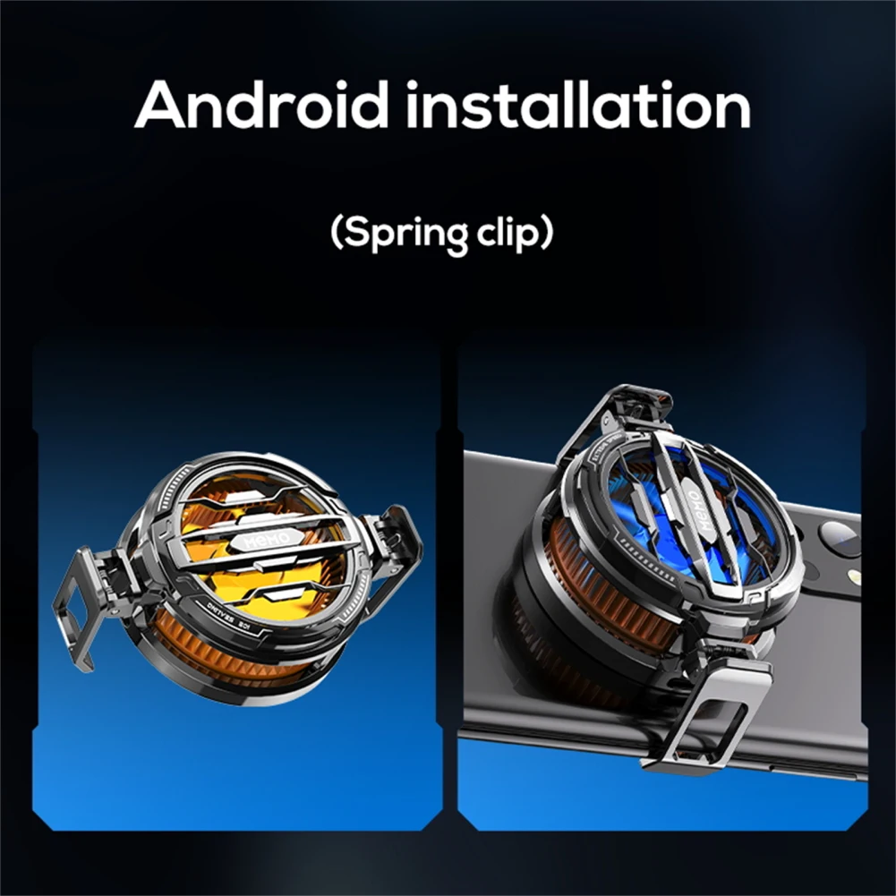 CX07 Cell Phone Cooler Mobile Phone Magnetic Radiator Cooling Fan 15W Semiconductor Radiator Gaming Accessories