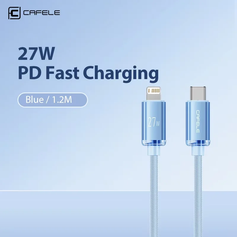 

CAFELE USB Cable for iPhone 13 12 11 Pro max USB Cable Fast Charging for iPhone X XR 8 USB Type C to Lightning Cable