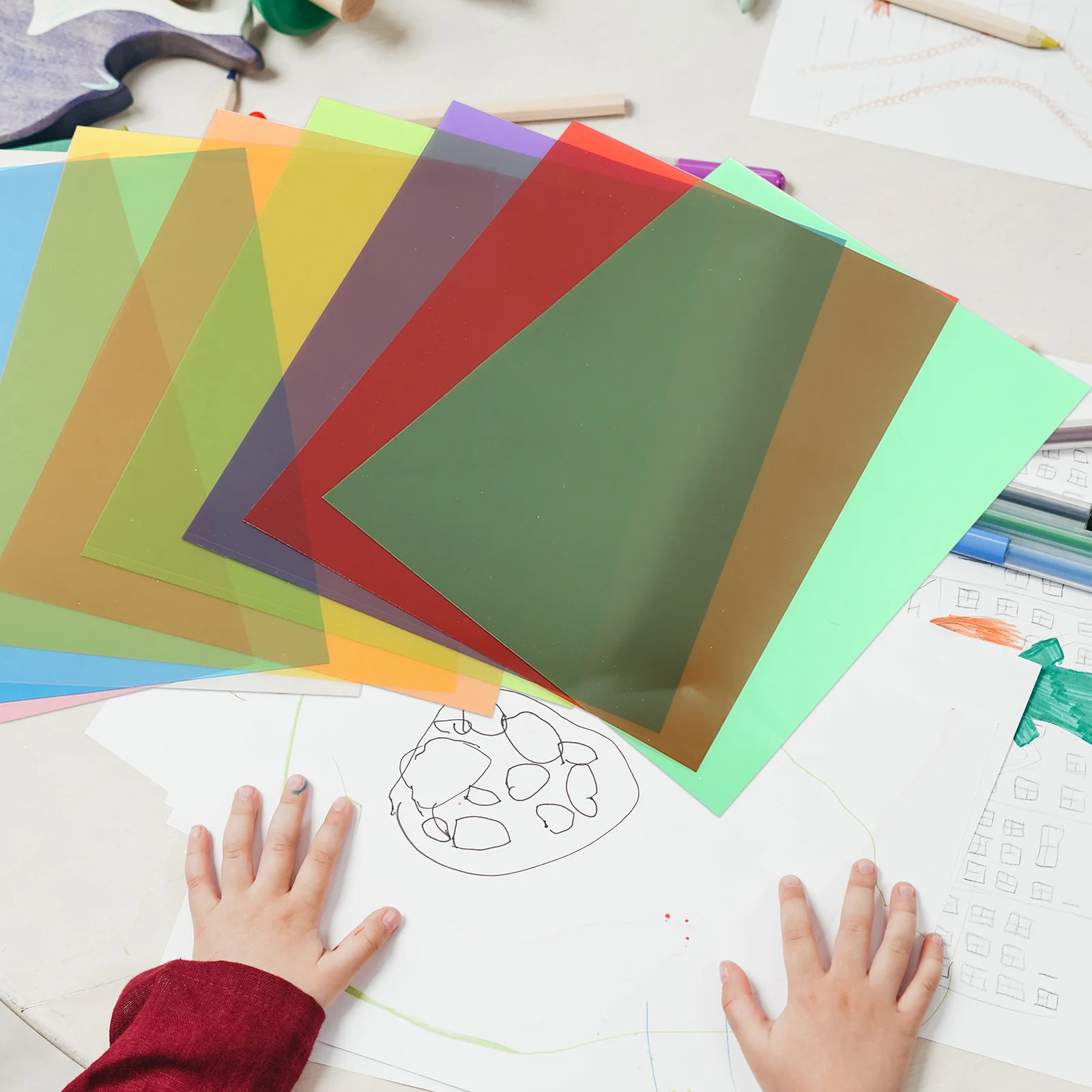 Zellophanblätter, transparent, hartes Bastelmaterial für DIY-Projekte, Film, Party-Dekoration, Zubehör, Folie