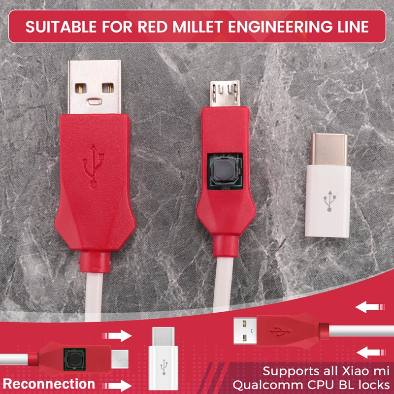 MIRACLE EDL CABLE For Xiao Mi And Qualcomm Flash And Open For 9008 Port