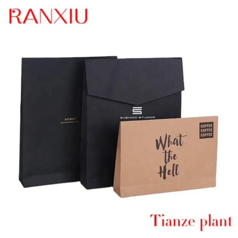 Custom Large Size Eco-friendly Kraft Paper Envelop Bag for Clothing and Scarf Documents Envelope Bag Recycled Envelopes