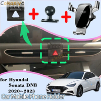 Car Mobile Phone Holder For Hyundai Sonata DN8 SE N Line 2020~2023 GPS Bracket Air Vent Stand Gravity Mount Support Accessories