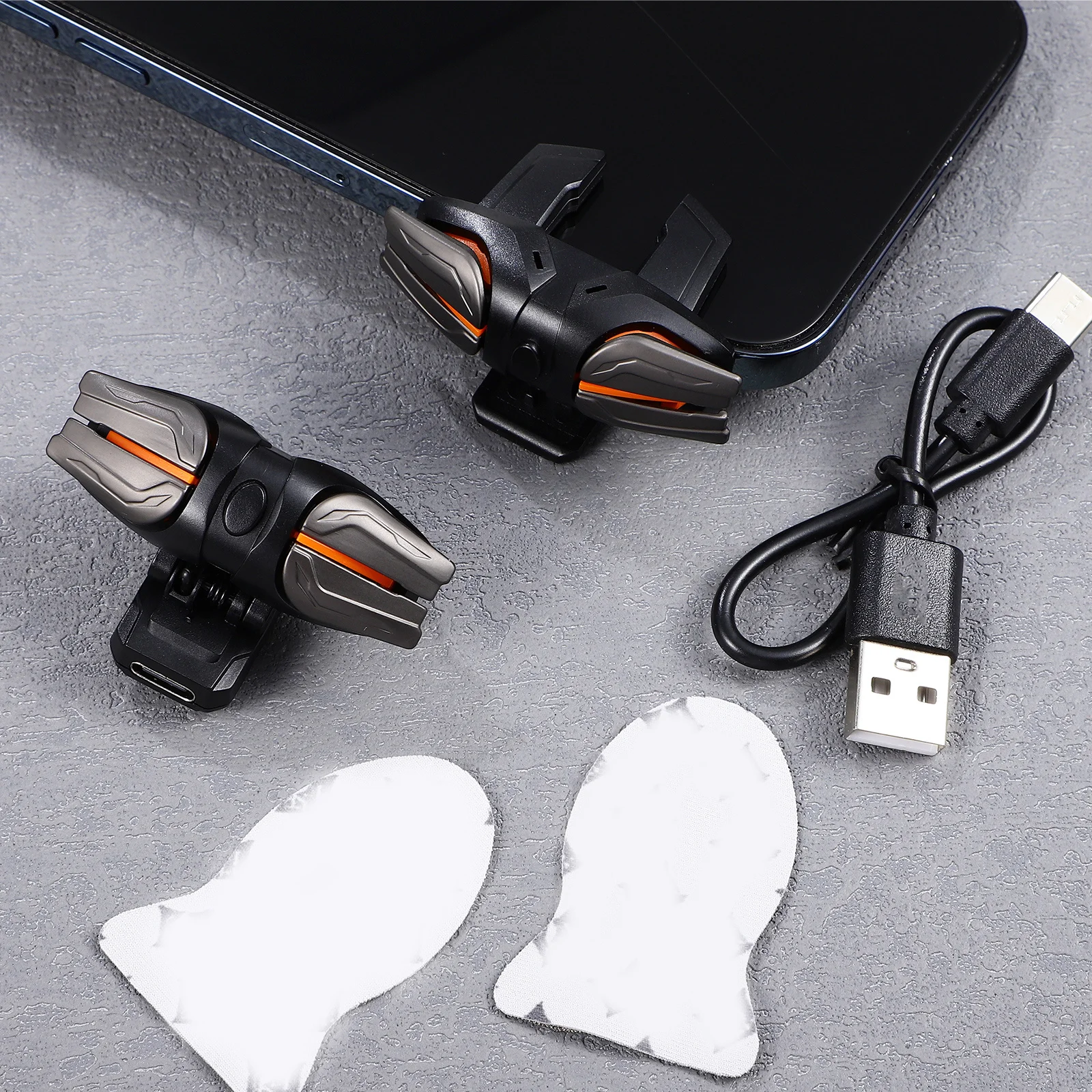 

1 set Game Controllers With Charging Cable Mobile Gaming Triggers Ergonomic Design High Sensitivity Non- For