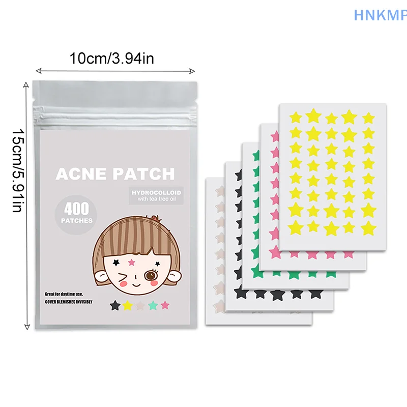 200/400pcs Star Pimple Patch Acne Colorful Invisible Acne Removal Skin Care Stickers Concealer Face Spot Beauty Makeup Tools