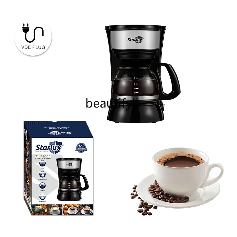 Drip-leakage multi-function household semi-automatic small integrated coffee maker American coffee machine wholesale