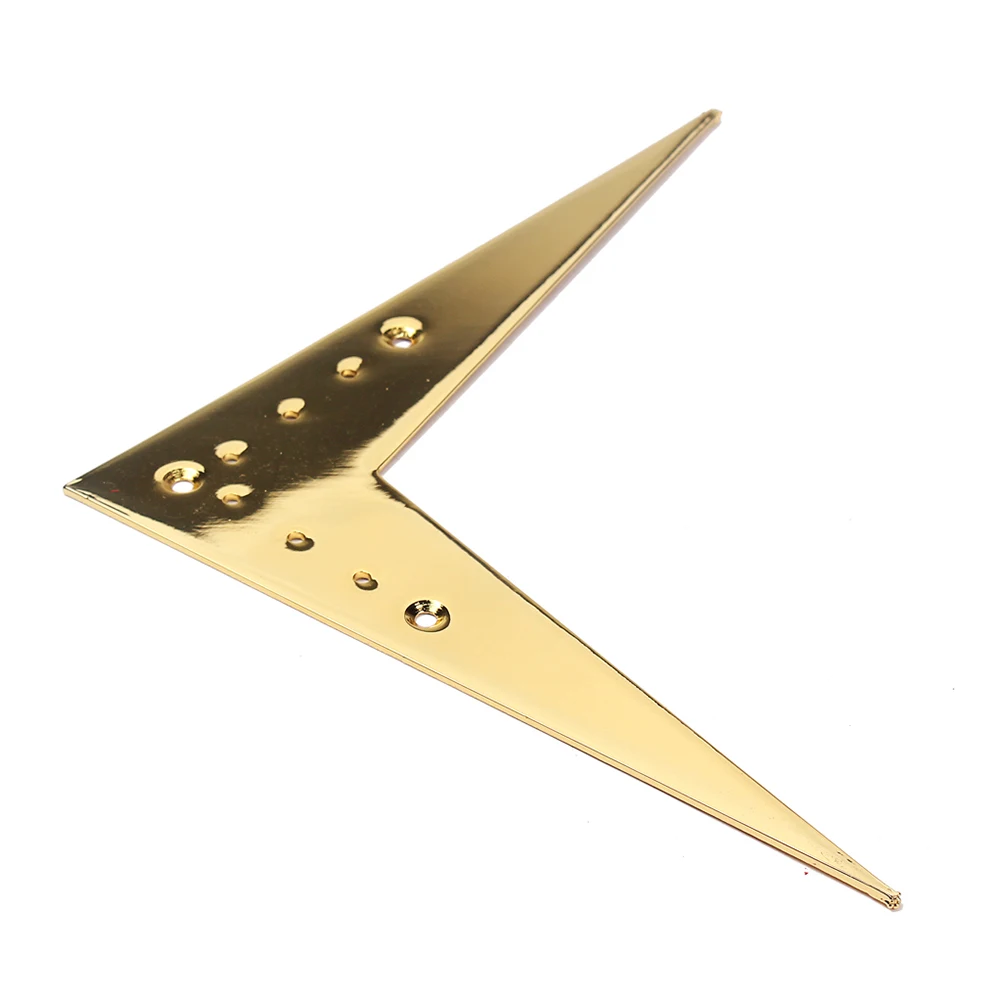 

Metal V Shape Plate 6 String Bridge Tailpiece Sturdy Part for Electric Guitars Guitar Accessories Vee Flying Saddle