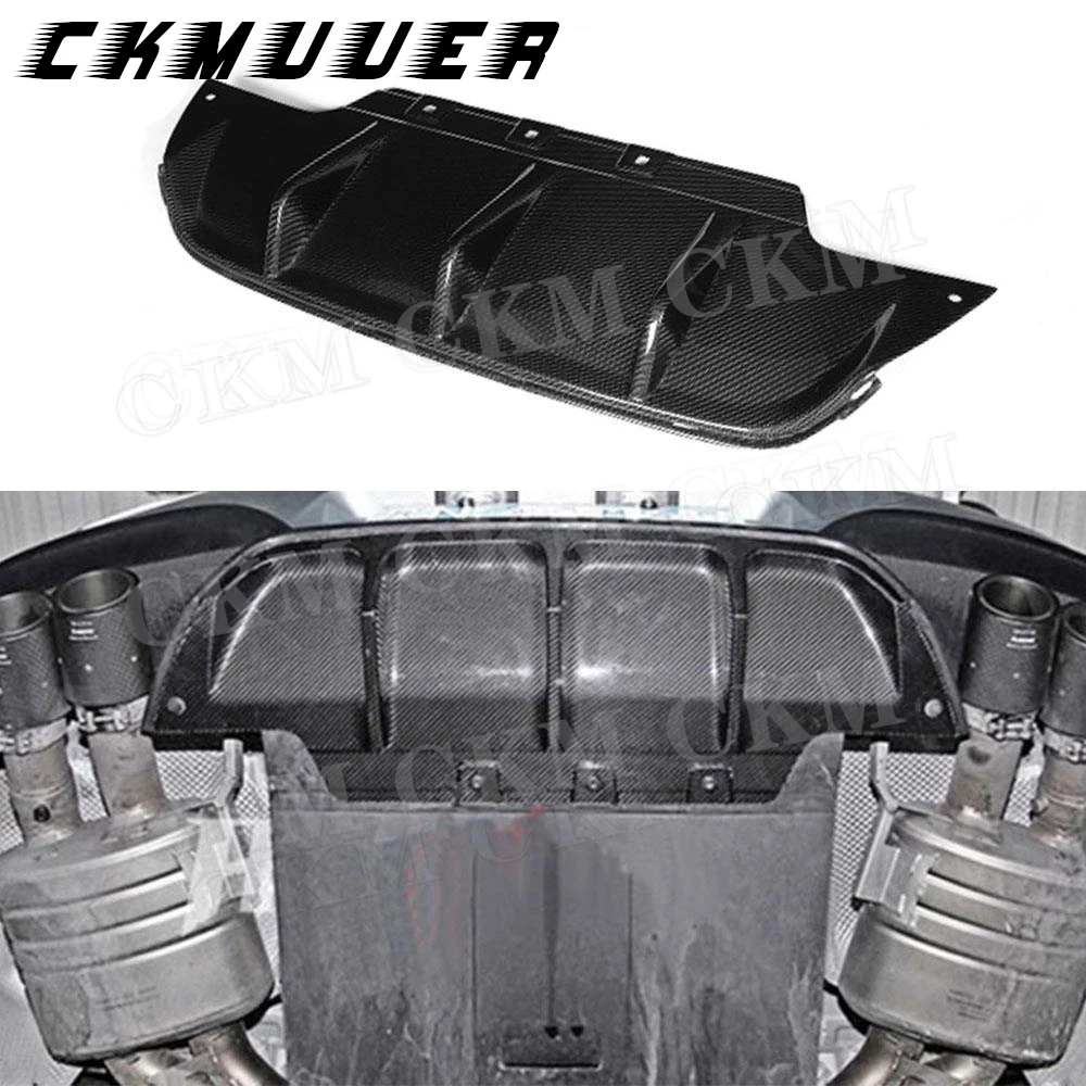 

CKMUUER Carbon Fiber Rear Bumper Diffuser Spoiler for BMW 6 Series F06 F12 F13 M6 M Tech M Sport 2013-2016 / FPR Unpainted