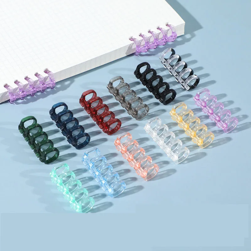 

4Pcs 5-hole Loose Leaf Binder Ring Buckle Scrapbooking Album Binder Book Binding Rings Detachable Binding Home Office Storage