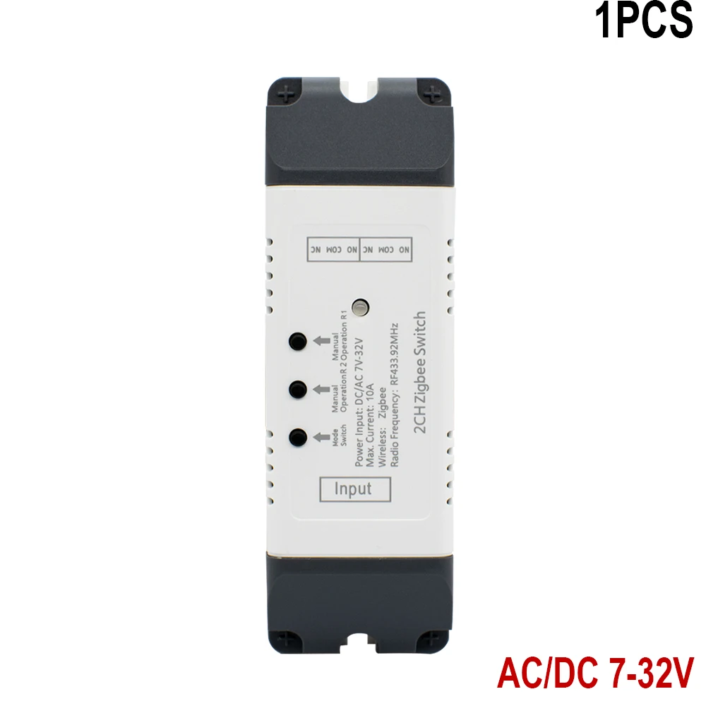 Met Shell Zigbee 1 2 4ch 12V 24V 220V Smart Switch Tuya Relay Module Droog Contact 4 Kanaals Din Rail Gateway Hub Vereist