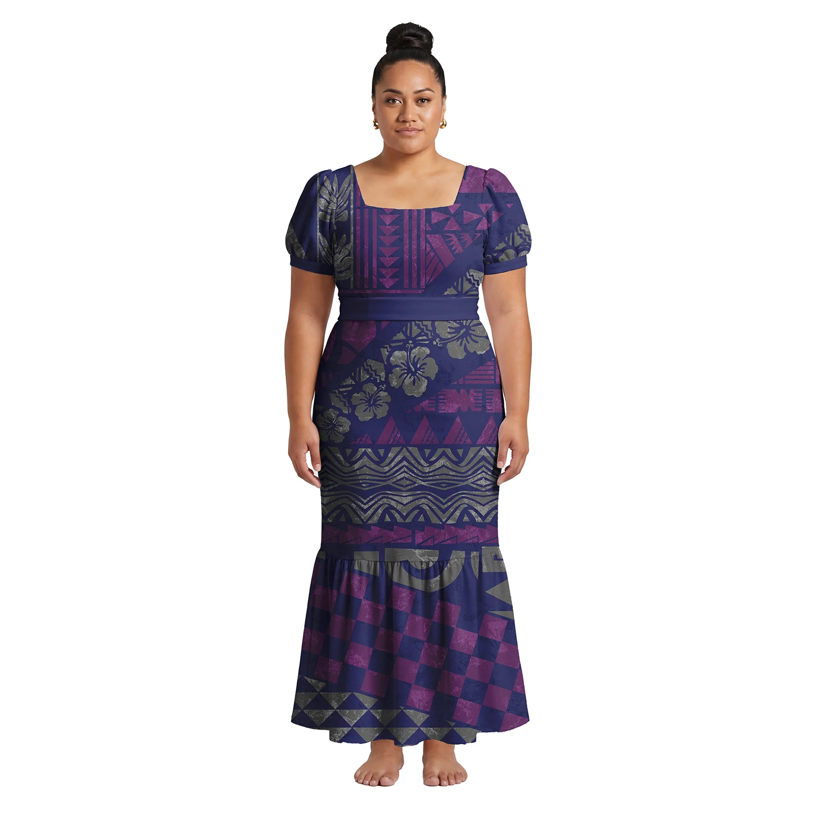 

Brand New Women's Wear Polynesian Sashes Beach Dress Samoan Tribal Fishtail Dresses Hawaiian Dress Party Prom Elegant Clothes