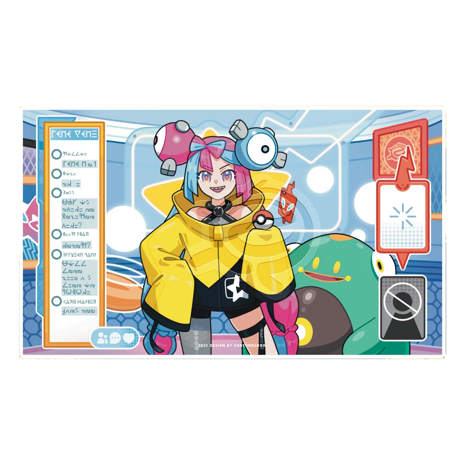 

600X350 мм Diy Trainer Iono Card Battle Mat Ptcg Lono Single Player Настольная игра Card Battle Card Pad Аниме Карты Подарочные игрушки