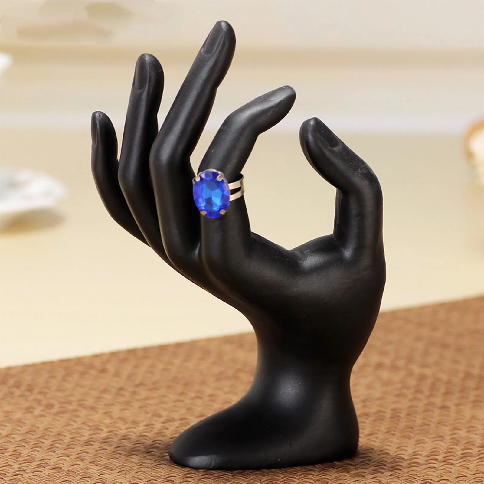 

Набор из 2 подставок для ювелирных изделий из смолы: идеально подходят для колец, браслетов, ожерелий – для магазинов, туалетных столиков, прилавков, выставок