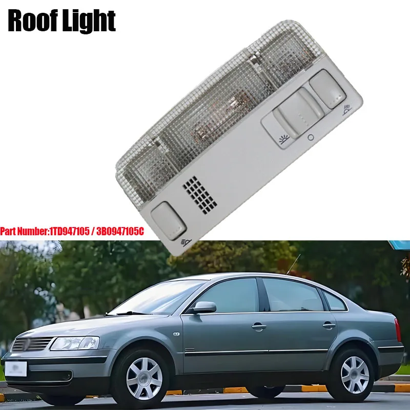 

Лампа для чтения в салоне автомобиля 1TD947105 для VW Passat B5 Jetta Golf Mk4, Seat IBIZA 2002-15, Skoda FABIA 2000-15