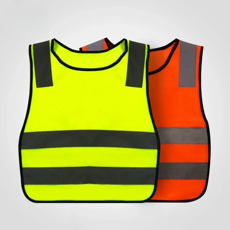 

Kids High Visibility Reflective Vest Children Traffic Safety Vest Yellow Waistcoat Children Jackets with Reflective Strips