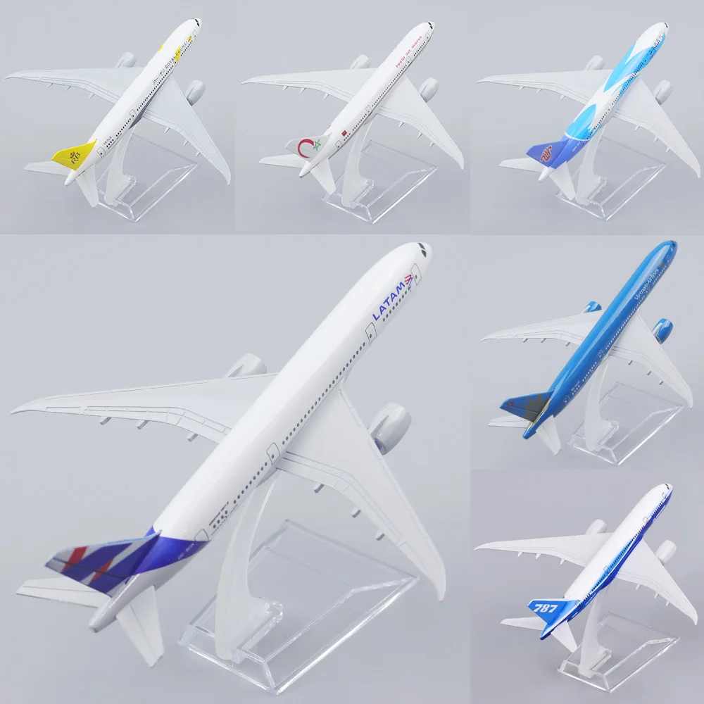 금속 항공기 모델 1:400 싱가포르 타이거 에어웨이즈 보잉 787 항공기 모델, 에어버스 시뮬레이션 합금 소재, 어린이 장난감 
